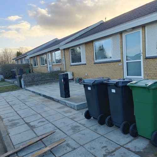 Flisebelægning til boligområde