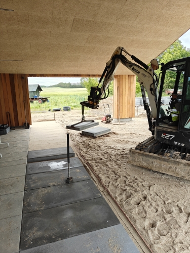 Flisearbejde til terrasse udførelse